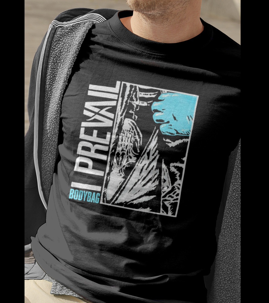 I Prevail Body Bag Skull And Gloved Hand T-Shirt