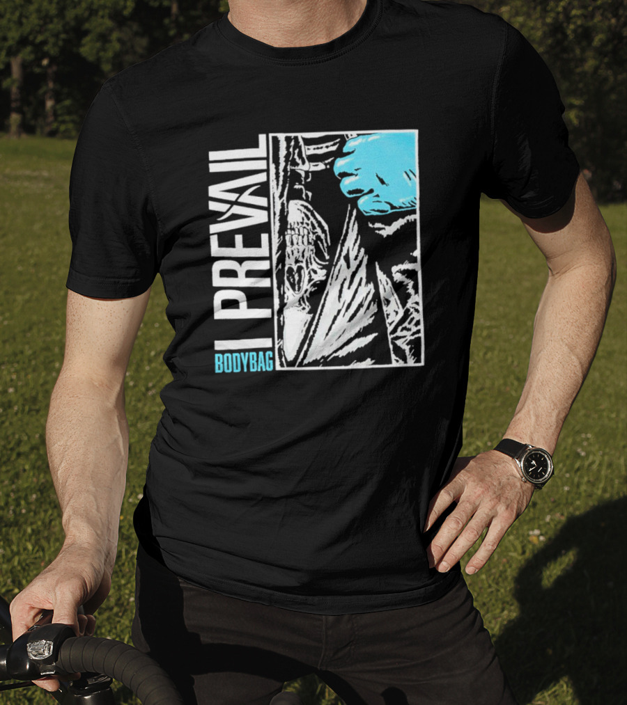 I Prevail Body Bag Skull And Gloved Hand T-Shirt