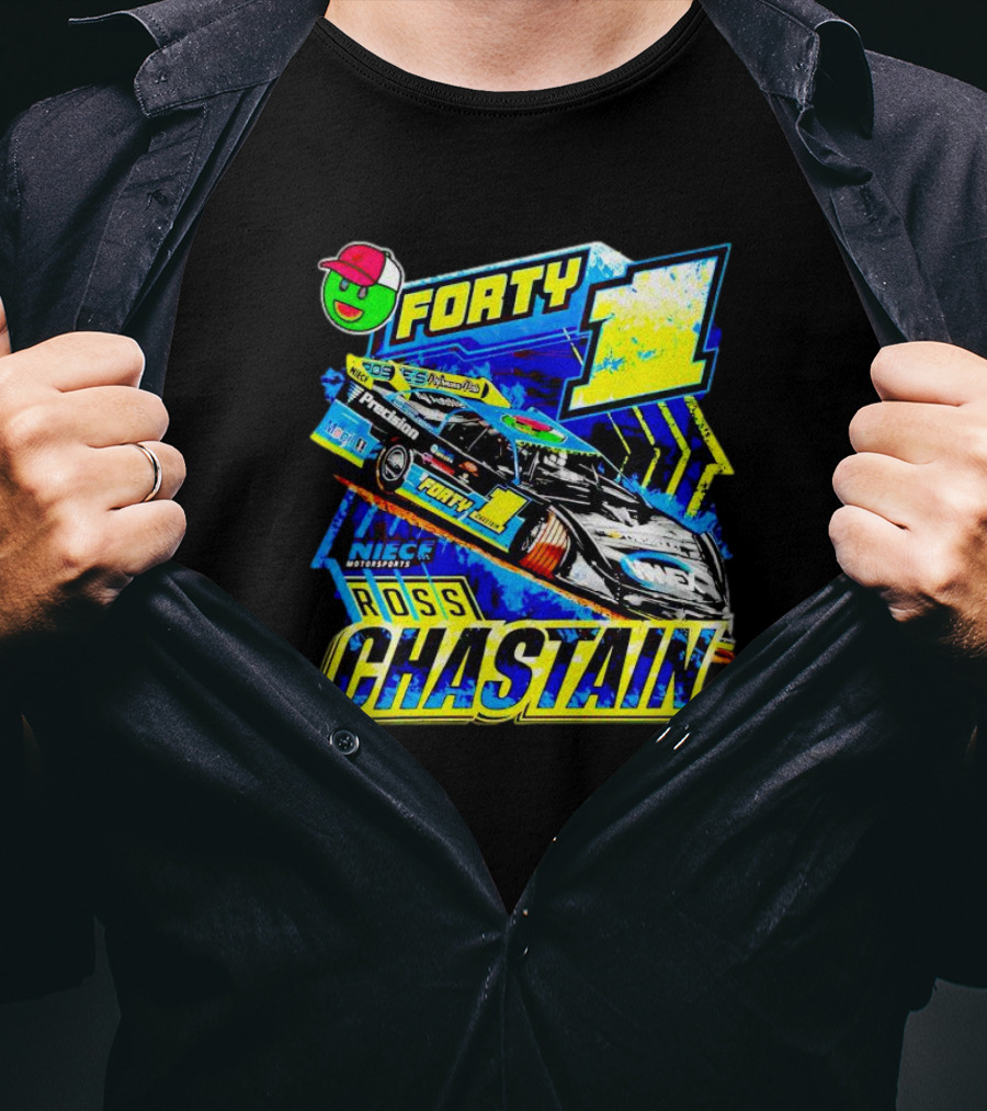 Ross Chastain Forty 1 Dirt Late Model Racing Niece Motorsports T-Shirt