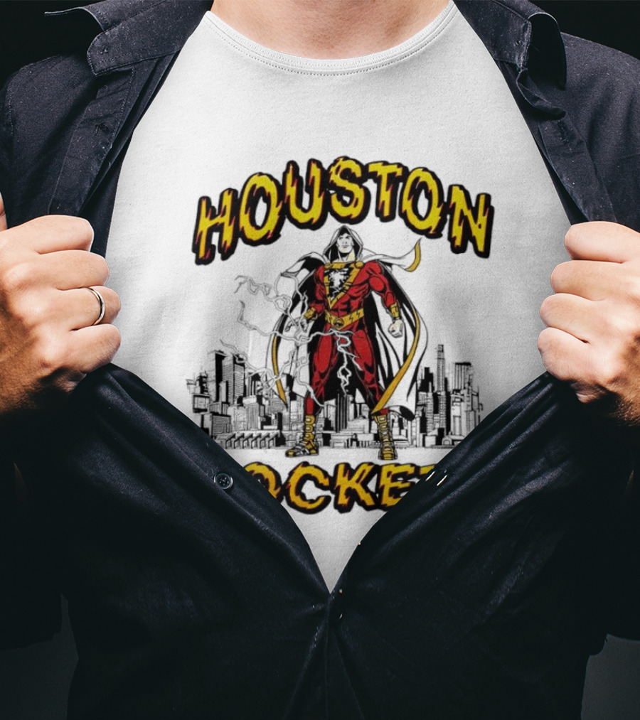 Shazam Houston Rockets Collaboration Hero T-Shirt