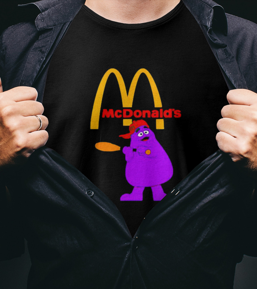 Grimace Baseball Bat McDonald's T-Shirt