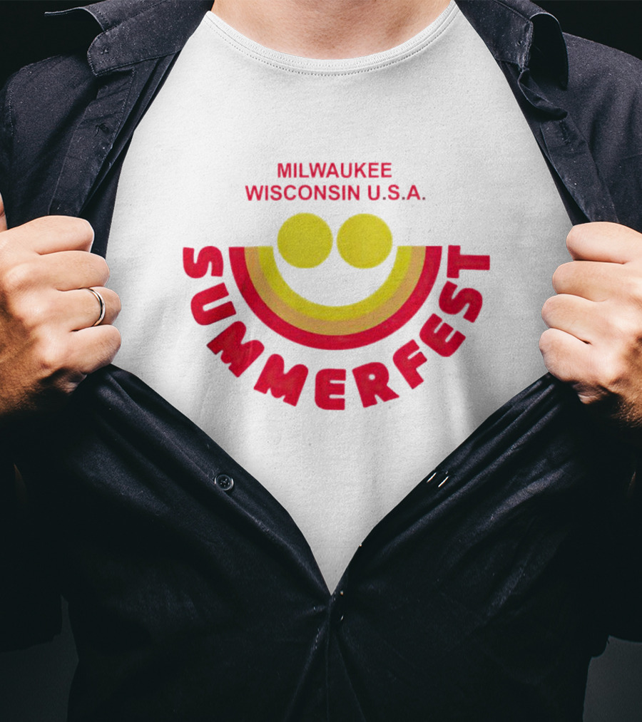Milwaukee Wisconsin USA Summerfest Iconic Smile T-Shirt