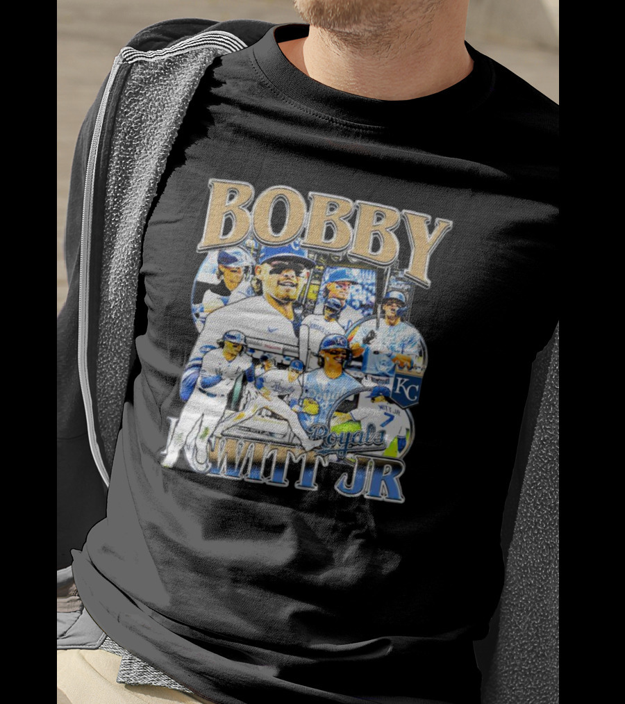 Bobby Witt Jr. Royals Baseball Collage T-Shirt