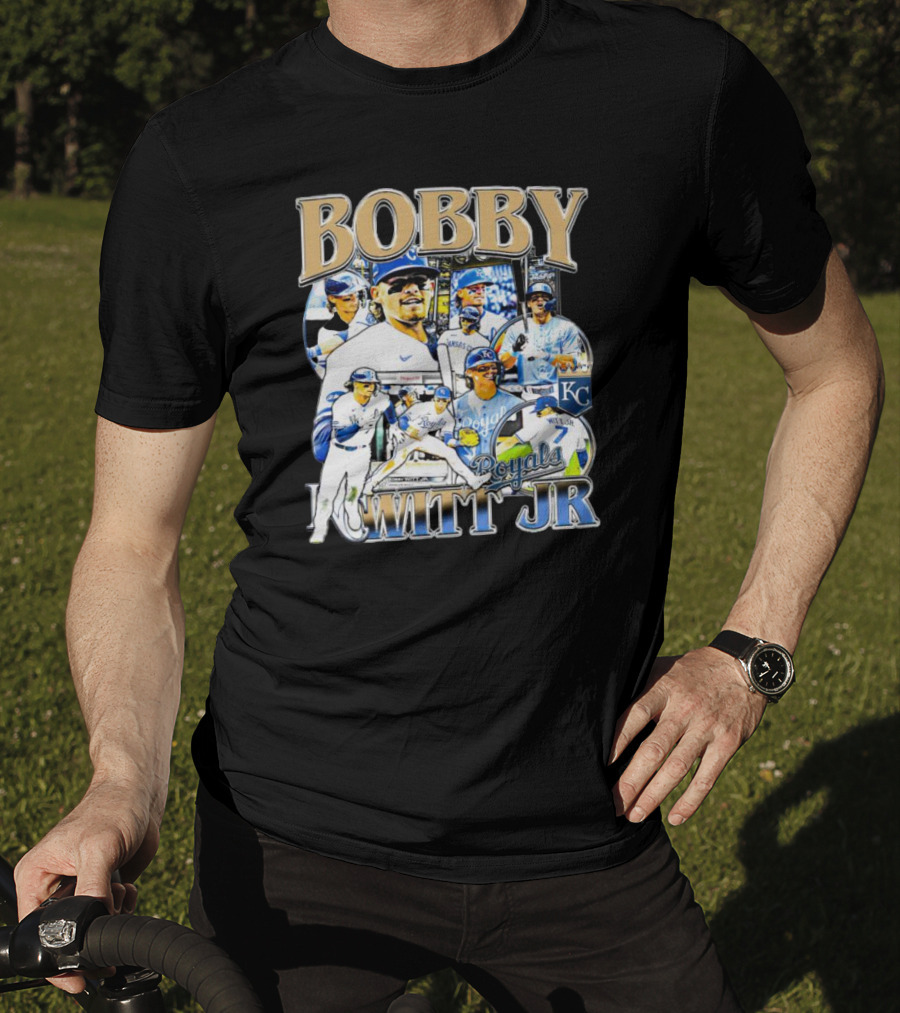 Bobby Witt Jr. Royals Baseball Collage T-Shirt