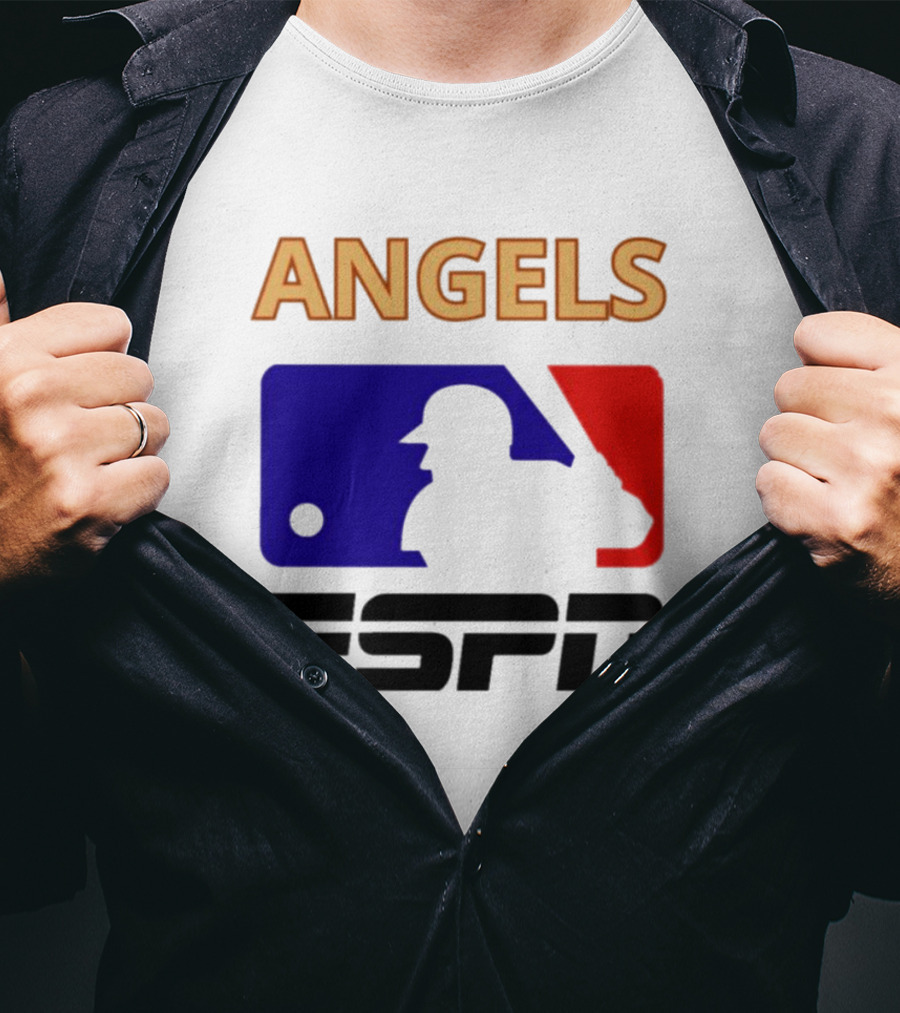 ANGELS ESPN MLB Logo Parody Baseball T-Shirt