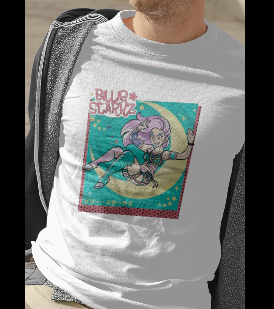 Billie Starkz Starz Anime Style Moon And Stars T-Shirt