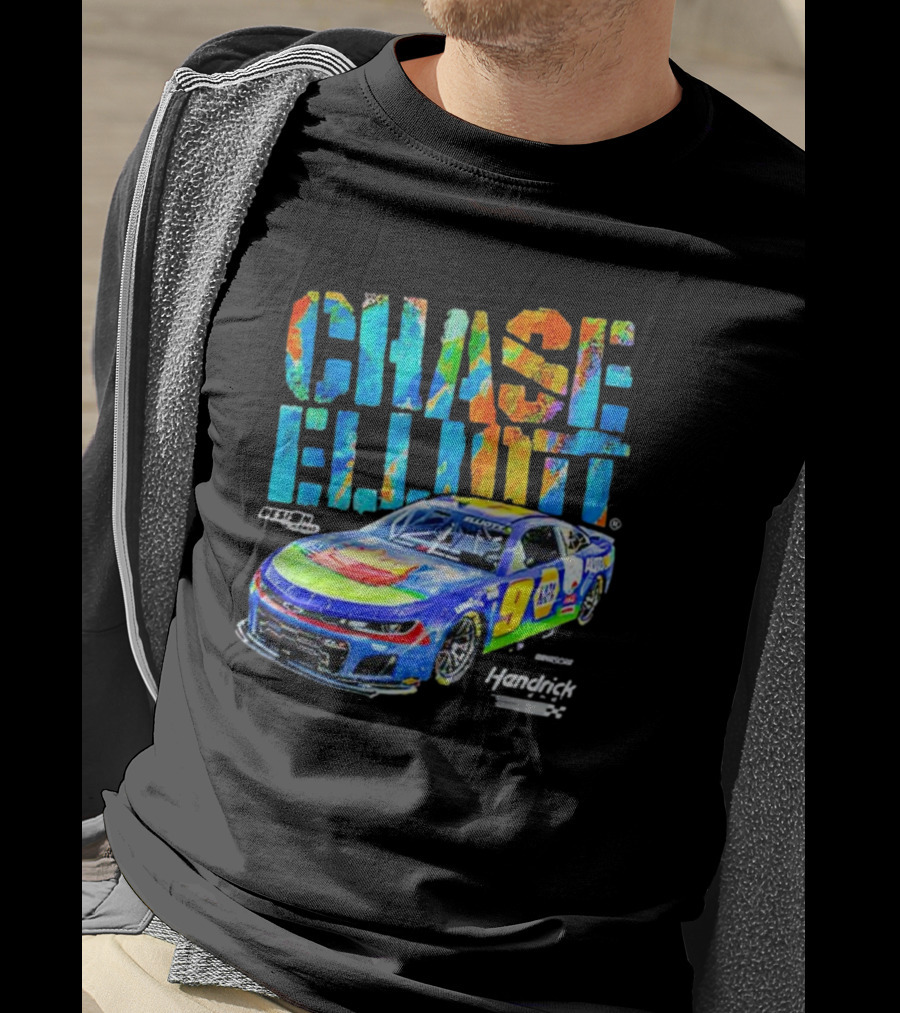Chase Elliott #9 Hendrick Motorsports Colorful Design NASCAR Racer T-Shirt