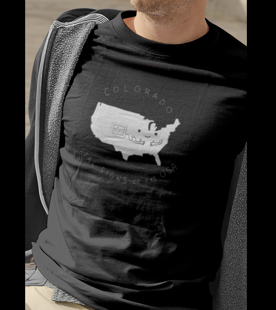 Colorado Vital Signs Of The USA Fun Map T-Shirt