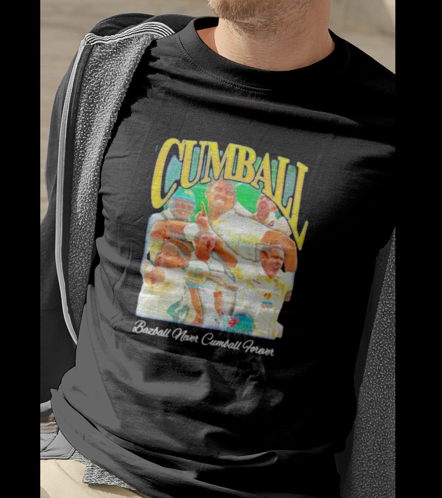 Cumball Bazball Never Cumball Forever Cricket T-Shirt