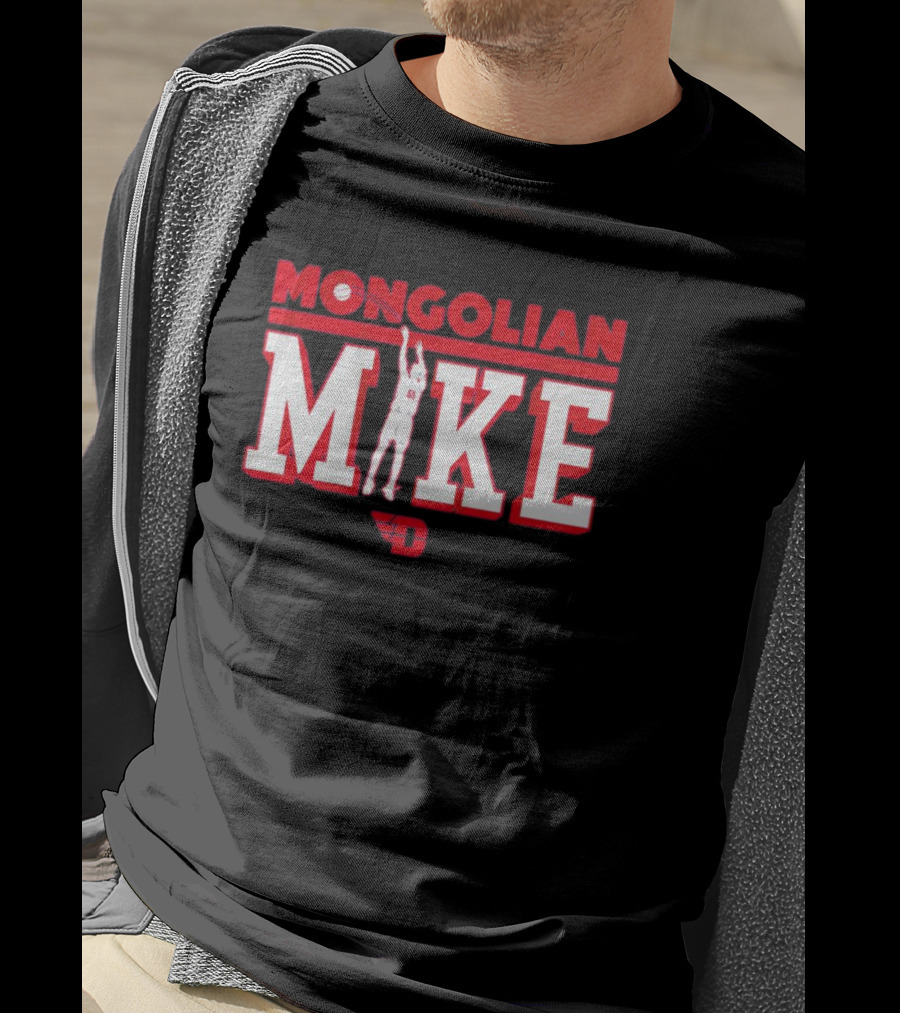 Mongolian Mike #55 Dayton Basketball Hoops T-Shirt