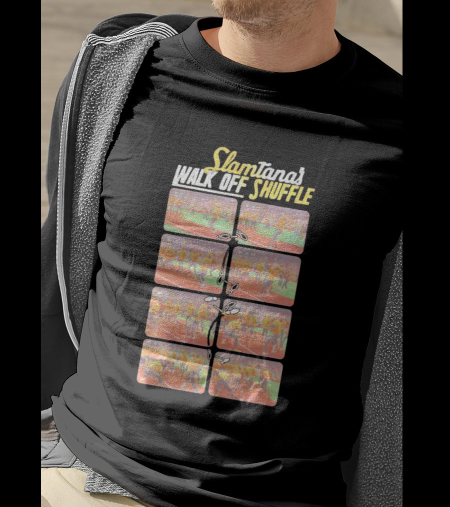 Slamtana's Walk Off Shuffle Comic Strip Sequence T-Shirt