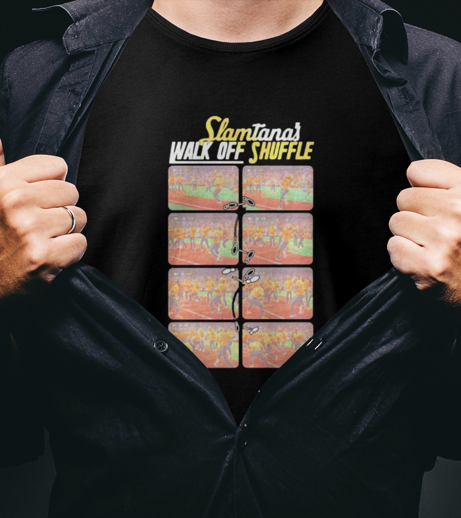 Slamtana's Walk Off Shuffle Comic Strip Sequence T-Shirt