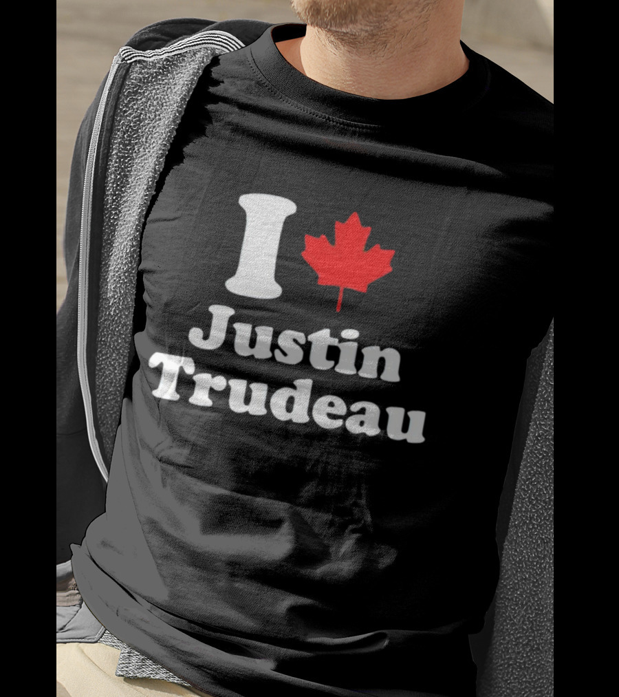 I Love Justin Trudeau Canada Maple Leaf T-Shirt