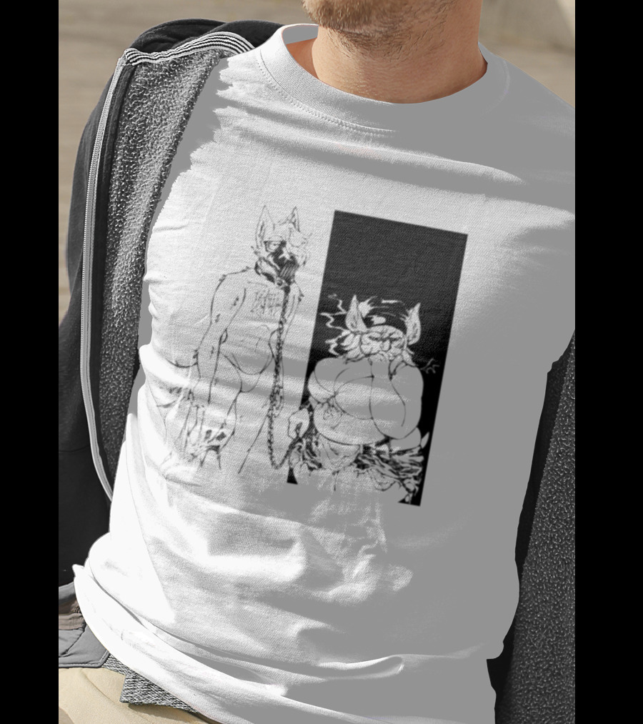 The Muzzle Furry Chain Anthro Duo T-Shirt