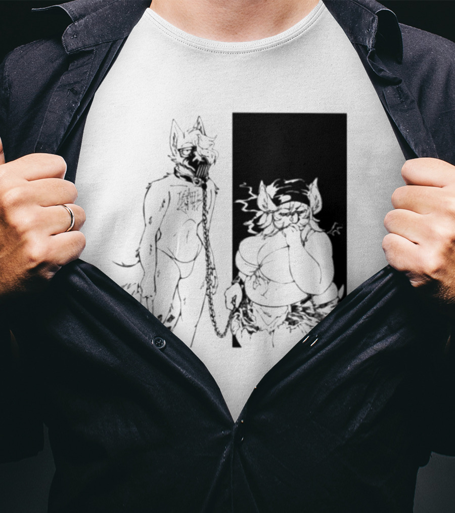 The Muzzle Furry Chain Anthro Duo T-Shirt