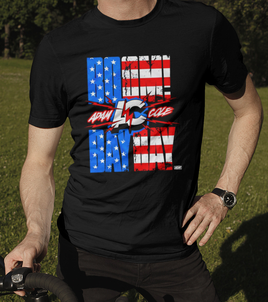 Adam Cole Boom Bay Bay American Flag AEW T-Shirt