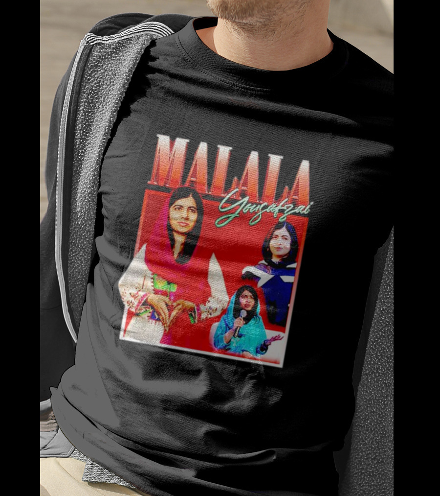 Malala Yousafzai Inspirational Collage T-Shirt