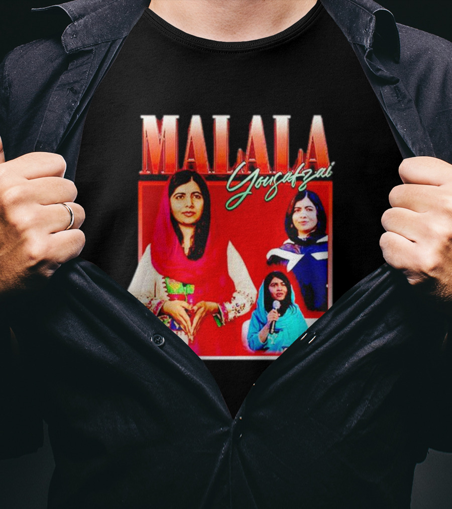 Malala Yousafzai Inspirational Collage T-Shirt