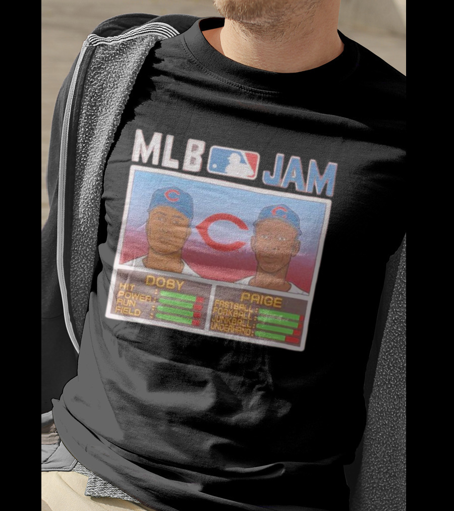 MLB Jam Cleveland Doby Paige Fastball Forkball Junkball Underhand T-Shirt