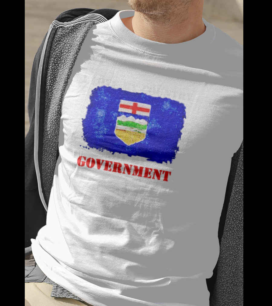 I Love My Country Not My Government Alberta Flag Emblem T-Shirt