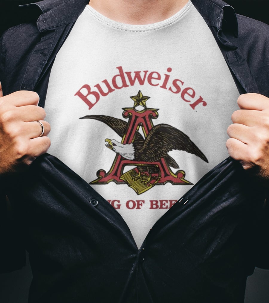 Budweiser King Of Beers Eagle Logo Iconic T-Shirt