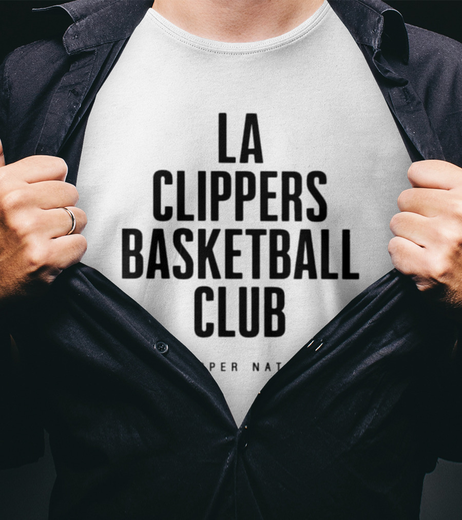 LA Clippers Basketball Club Clipper Nation Team Supporters T-Shirt