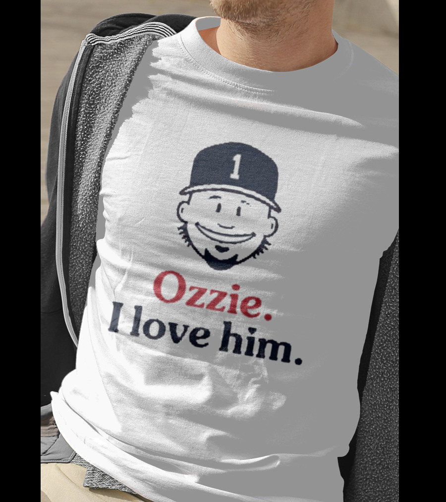 Ozzie #1 I Love Him Baseball Cap Image T-Shirt