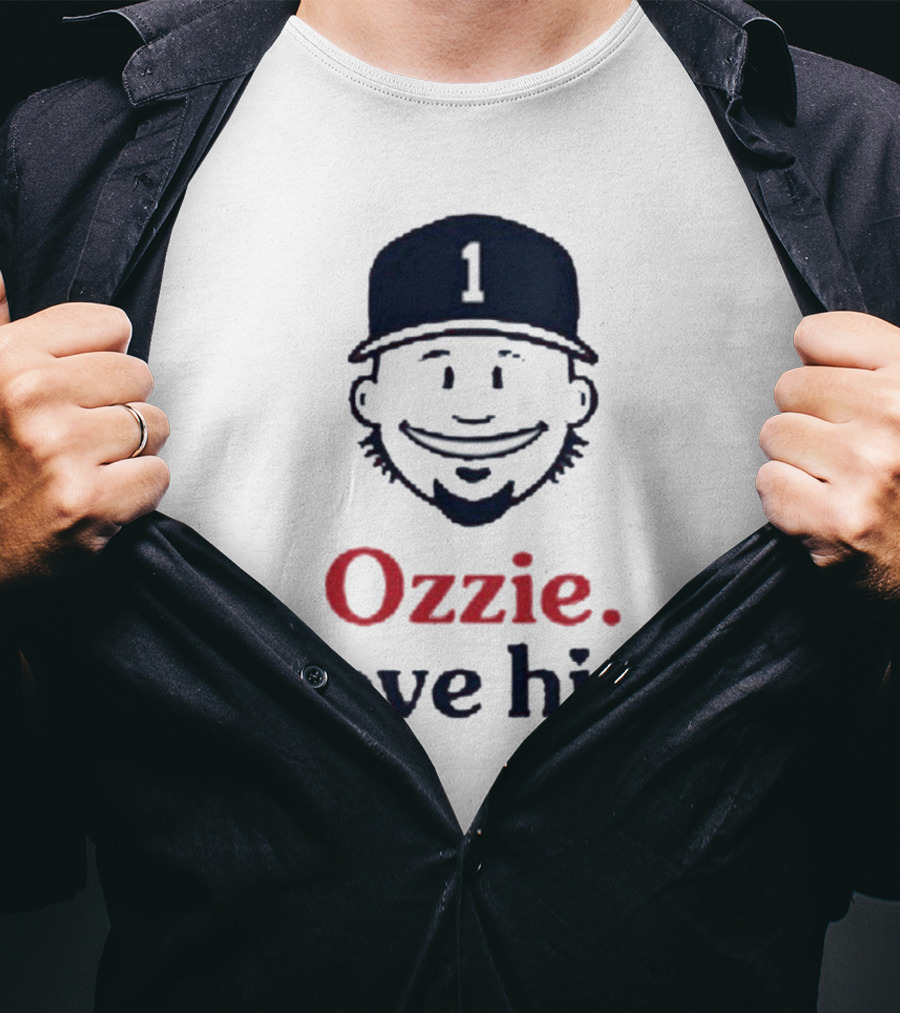 Ozzie #1 I Love Him Baseball Cap Image T-Shirt