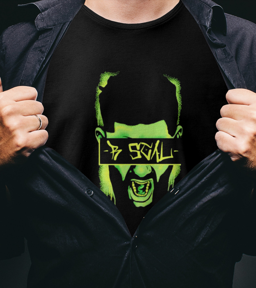 Trey Miguel Rascal Neon Face Scream T-Shirt