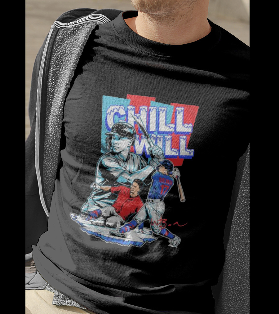 Will Brennan Chill Will Baseball Ice Themed T-Shirt