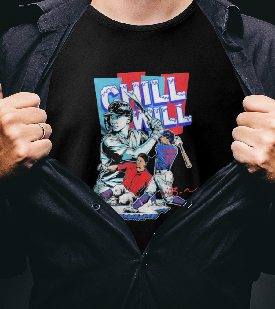 Will Brennan Chill Will Baseball Ice Themed T-Shirt
