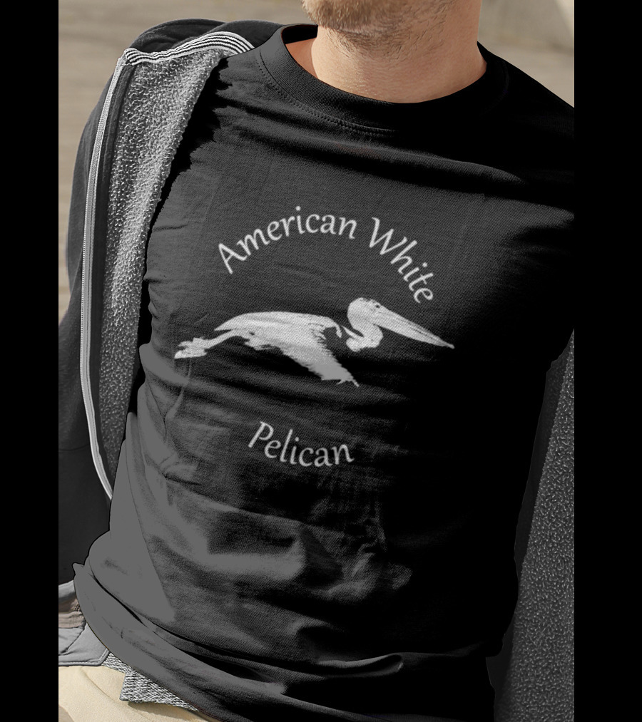 American White Pelican Bird T-Shirt