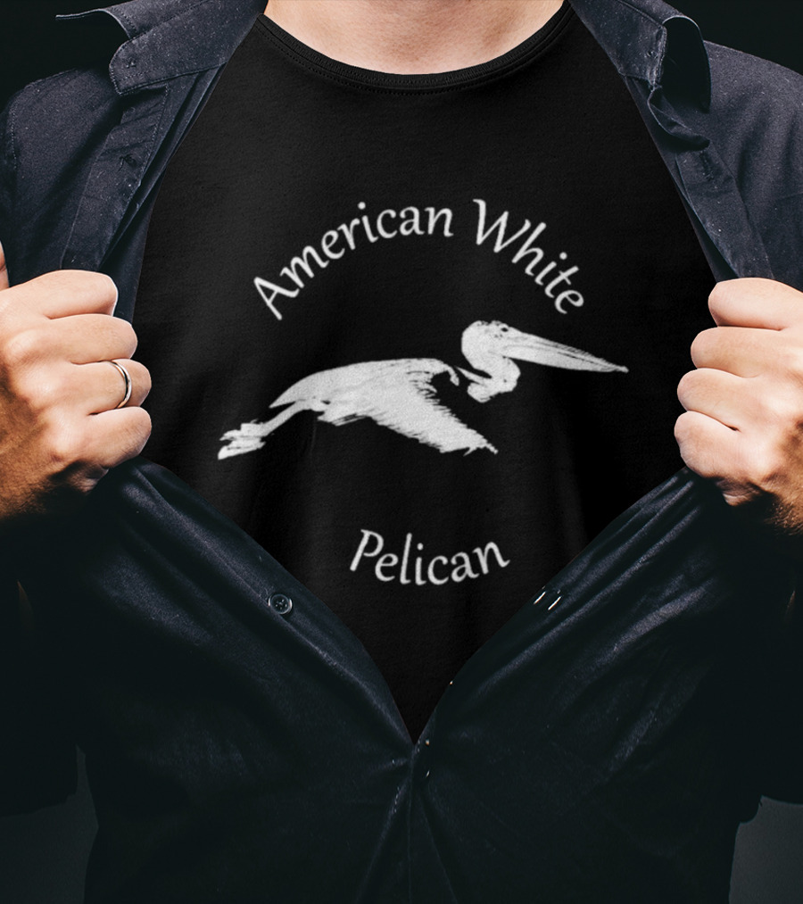 American White Pelican Bird T-Shirt