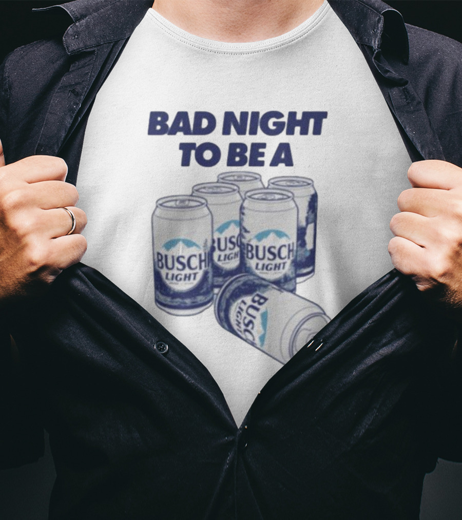 Bad Night To Be A Busch Light Cans Six Pack T-Shirt
