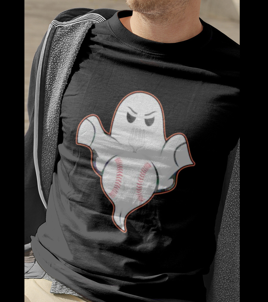 Ghost Forkball Baseball Spirit T-Shirt