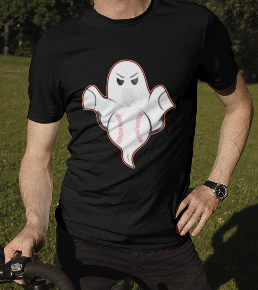 Ghost Forkball Baseball Spirit T-Shirt