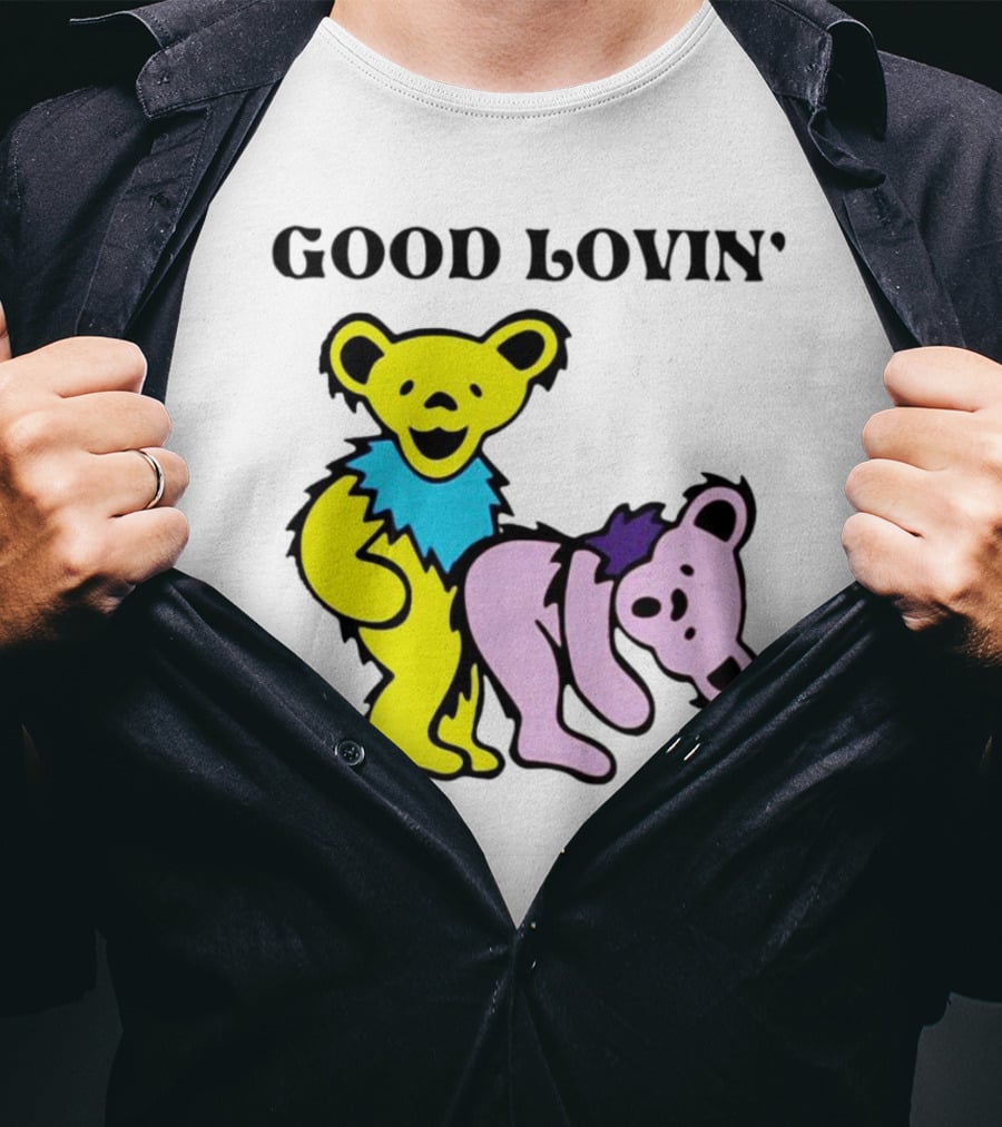 Grateful Dead Bears Good Lovin' Featuring Iconic Dancing Bears T-Shirt