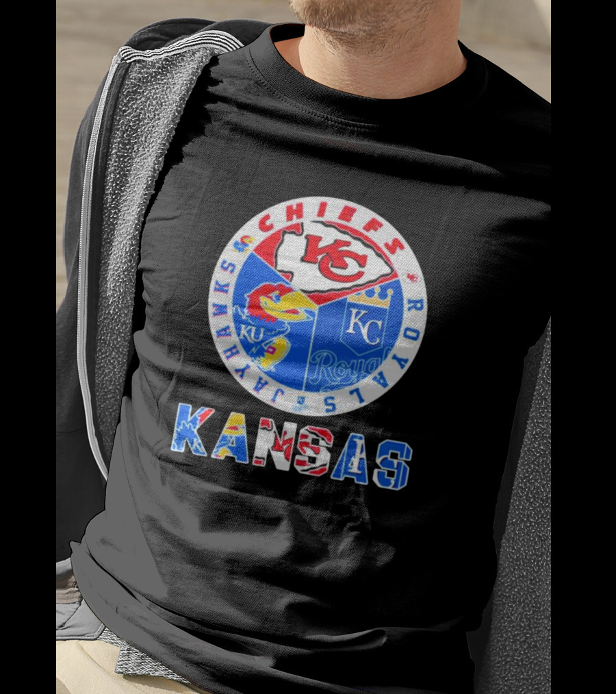 Kansas Jayhawks Chiefs Royals Sports Team T-Shirt