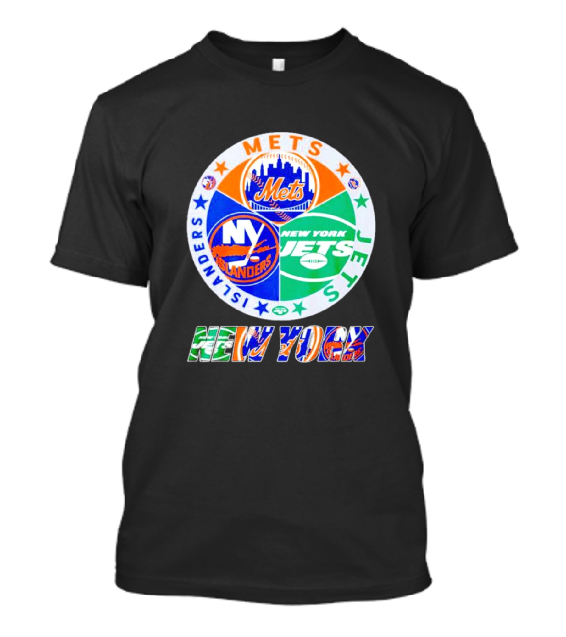New York Mets Islanders Jets Sports Team T-Shirt
