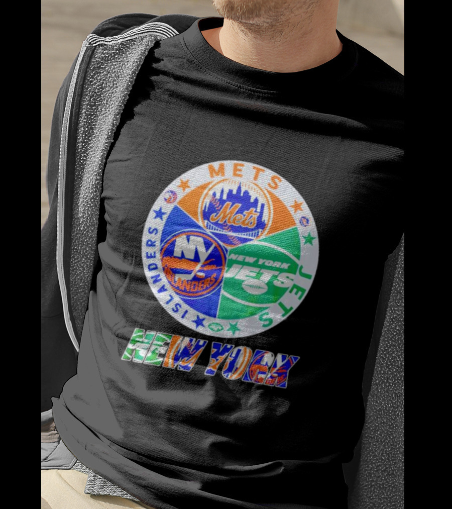 New York Mets Islanders Jets Sports Team T-Shirt