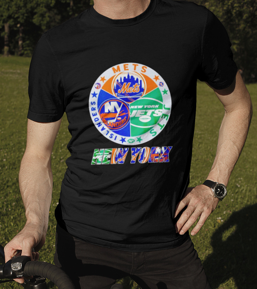 New York Mets Islanders Jets Sports Team T-Shirt