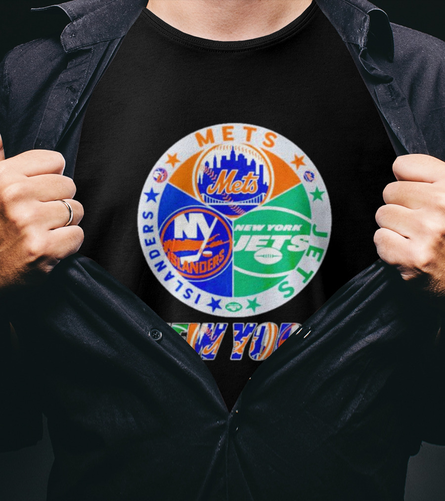 New York Mets Islanders Jets Sports Team T-Shirt