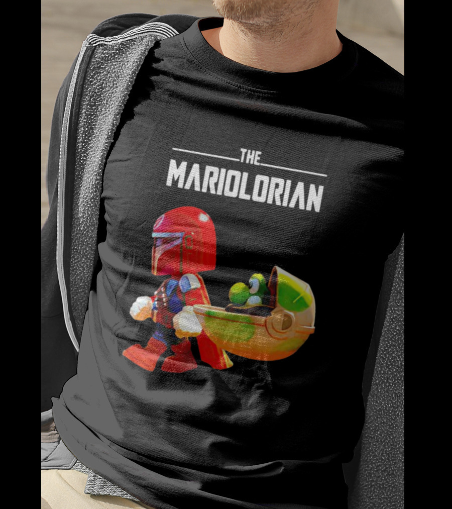 The Mandalorian And Super Mario The Mariolorian Yoshi T-Shirt