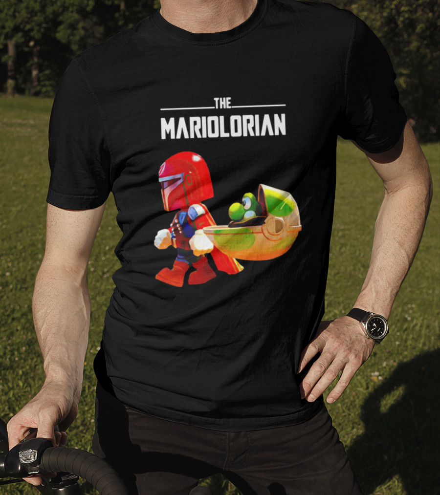 The Mandalorian And Super Mario The Mariolorian Yoshi T-Shirt