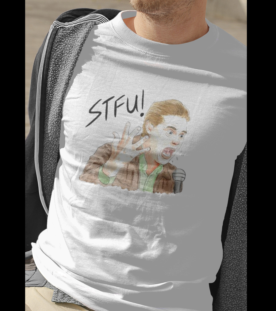 STFU Tim Heidecker Microphone Shouting T-Shirt