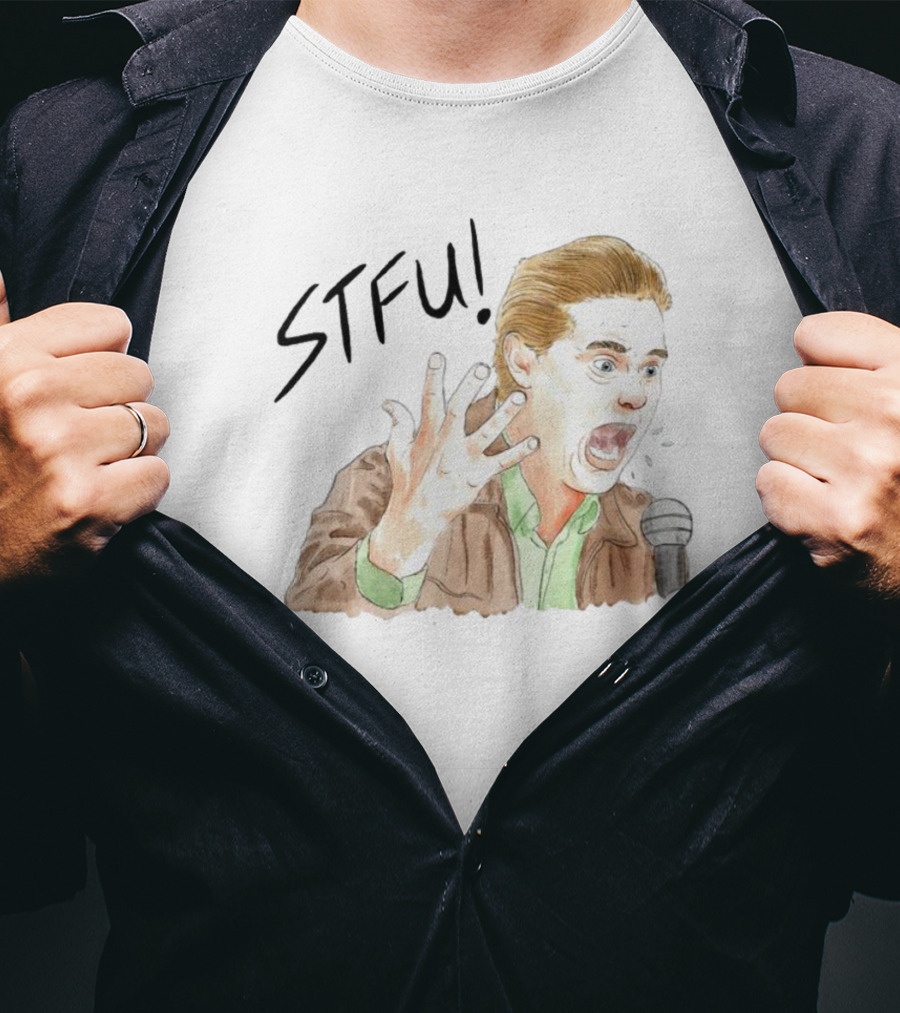 STFU Tim Heidecker Microphone Shouting T-Shirt