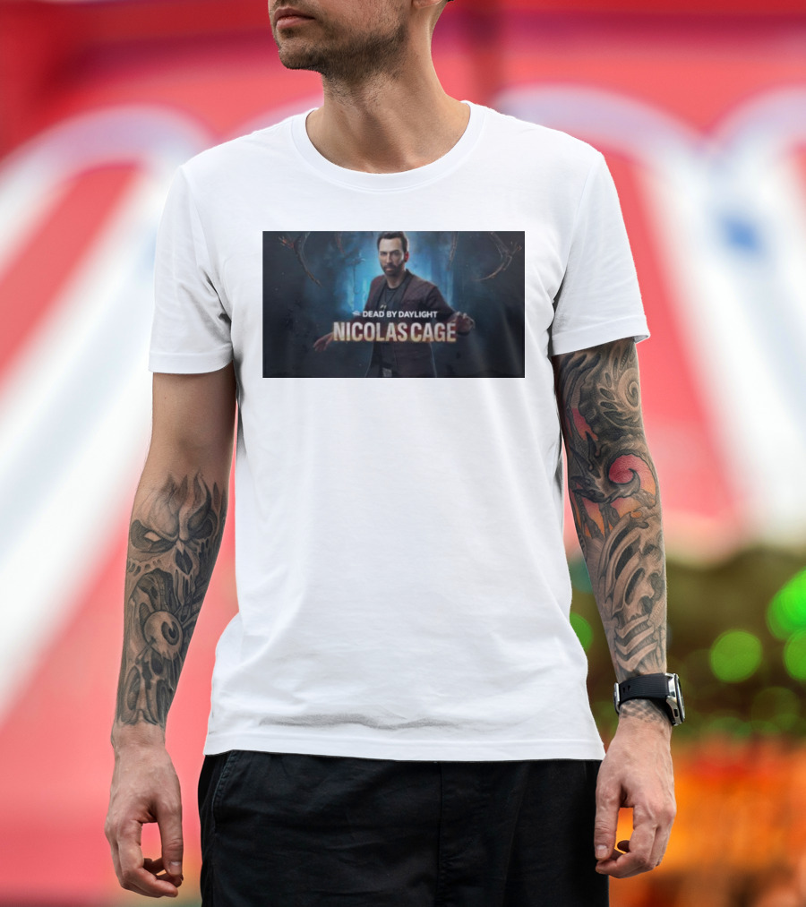 Dead By Daylight Nicolas Cage Survivor Character T-Shirt