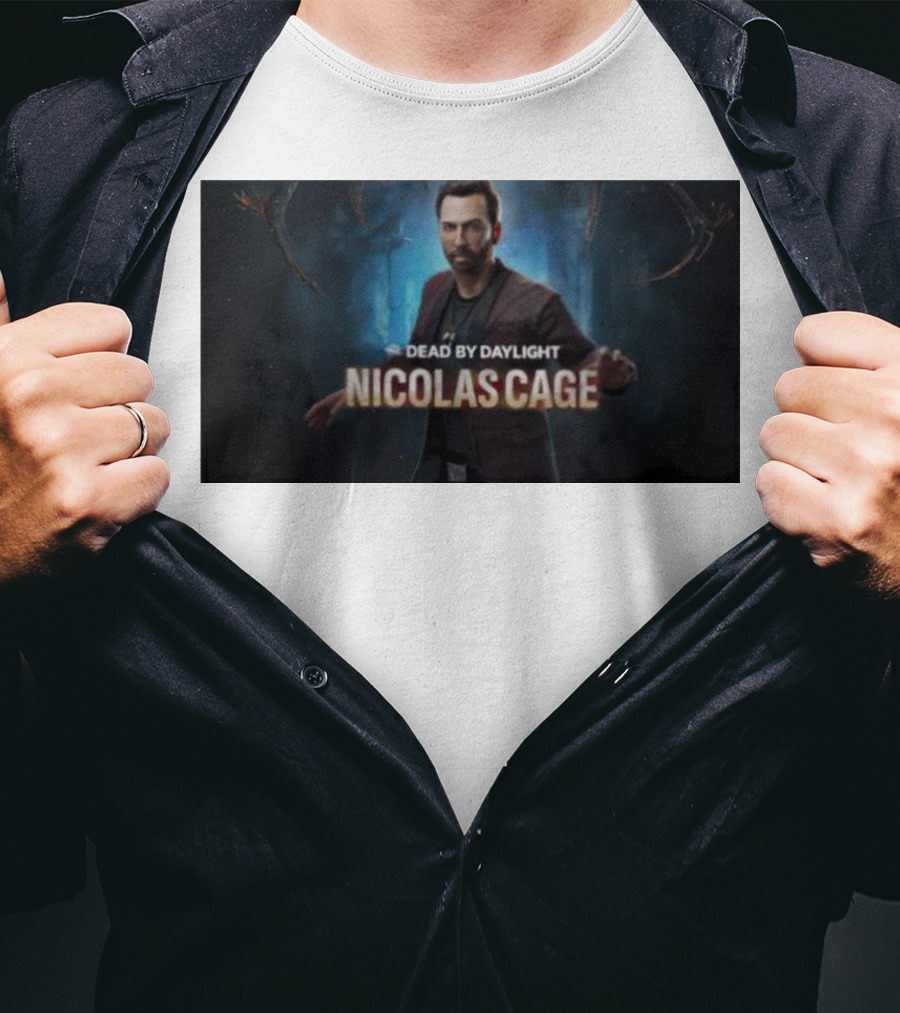 Dead By Daylight Nicolas Cage Survivor Character T-Shirt