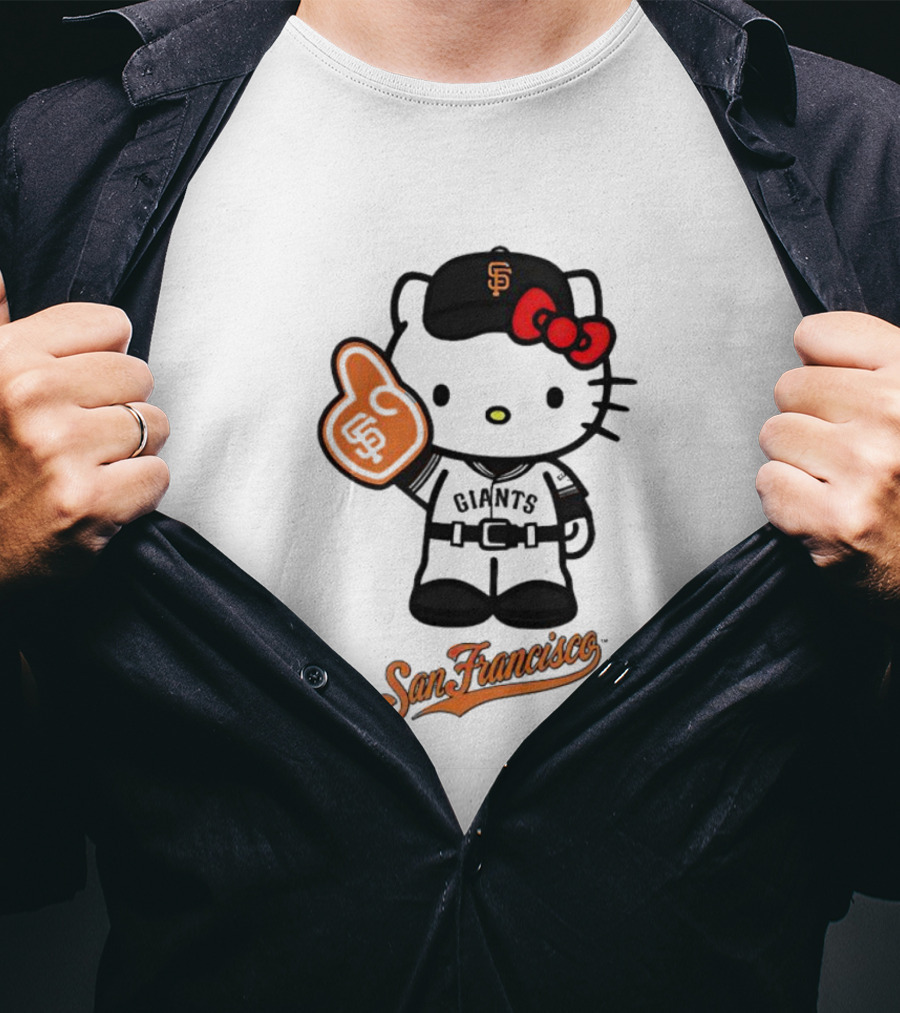 San Francisco Giants Hello Kitty Foam Finger T-Shirt