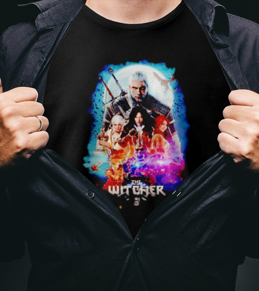 The Witcher Geralt Ciri Yennefer Triss Fantasy T-Shirt